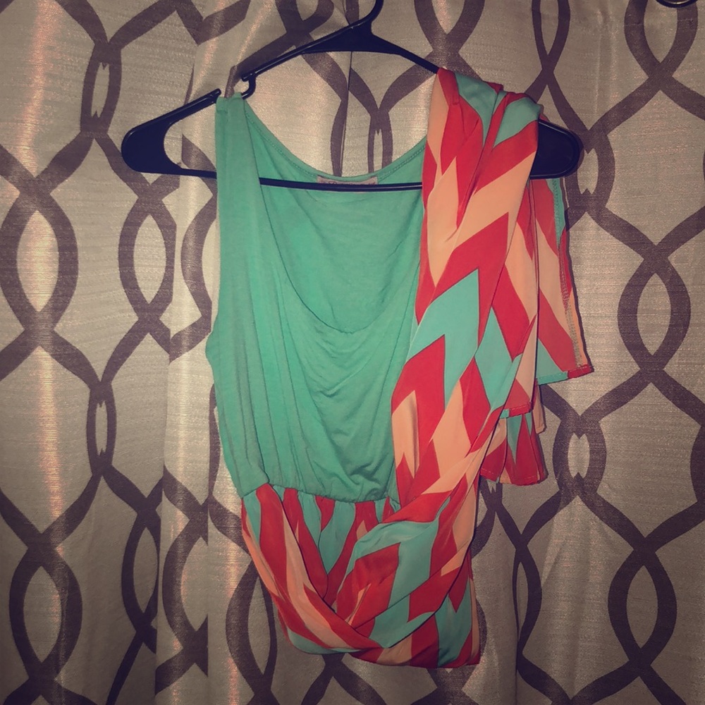 Chevron dress from The Pink Lily Boutique